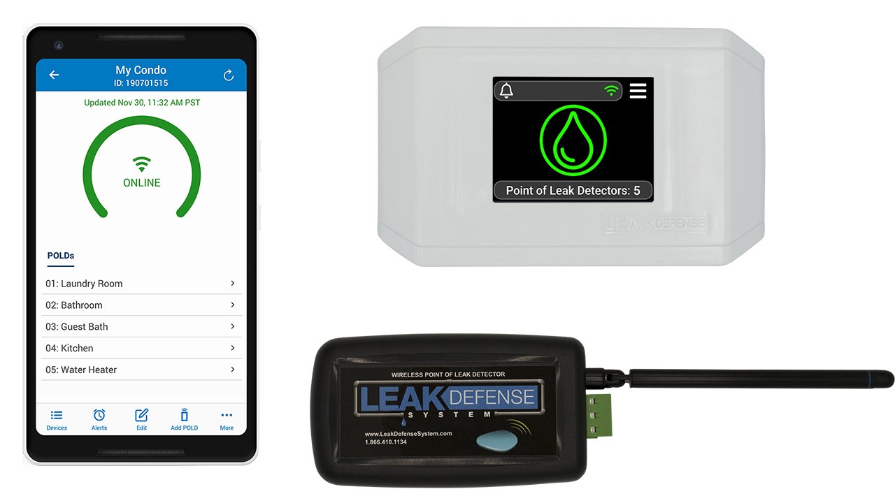 Leak Defense point of leak detector